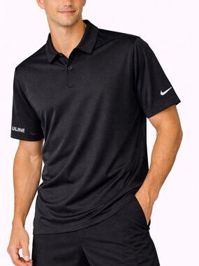 Nike Men's Black Dri-FIT Uline Golf Polo Shirt - Size XL - NWT